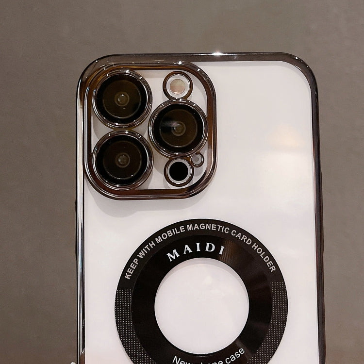 For iPhone 14 Pro Magsafe Electroplate PC Phone Case(Black) by buy2fix