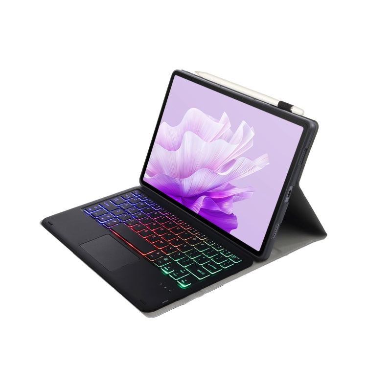 For Huawei MatePad Air 11.5 inch 2023 AH14-AS Lambskin Texture Ultra-thin Detachable Backlight Bluetooth Keyboard Leather Case with Touchpad(Black) by buy2fix