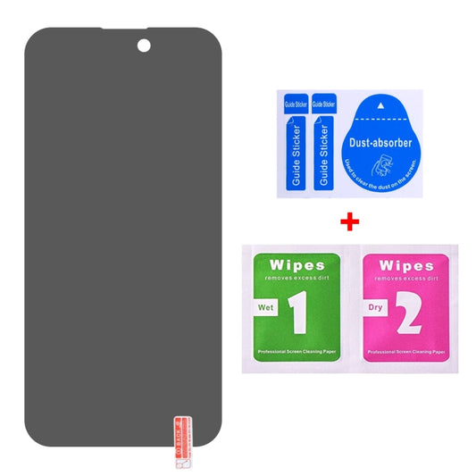 For iPhone 15 Pro Max / 15 Plus 25pcs High Transparency Full Cover Anti-spy Tempered Glass Film by buy2fix