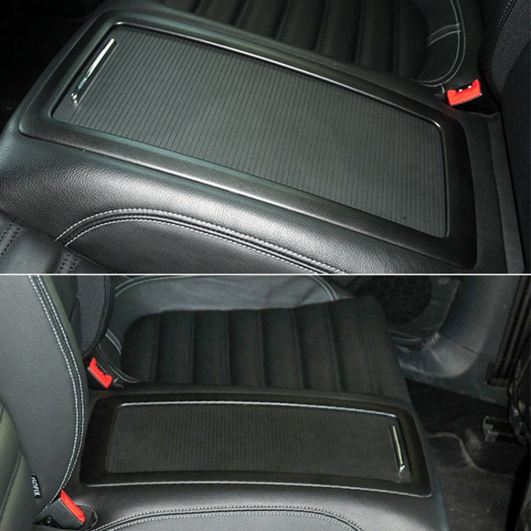 For Volkswagen Magotan B6 / B7 / CC Car Rear Storage Box Water Cup Holder Cover Armrest Box Curtain Cup Holder 3C8855977C(Black) by buy2fix