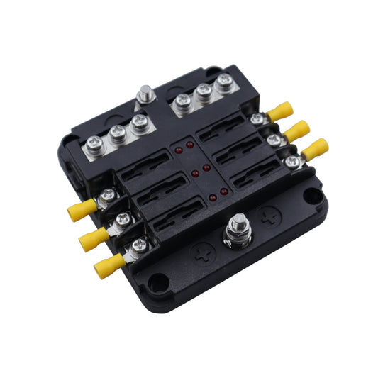 CP-4040 6 Way Fuse Block with 12pcs Fuses and 12pcs Terminals by buy2fix