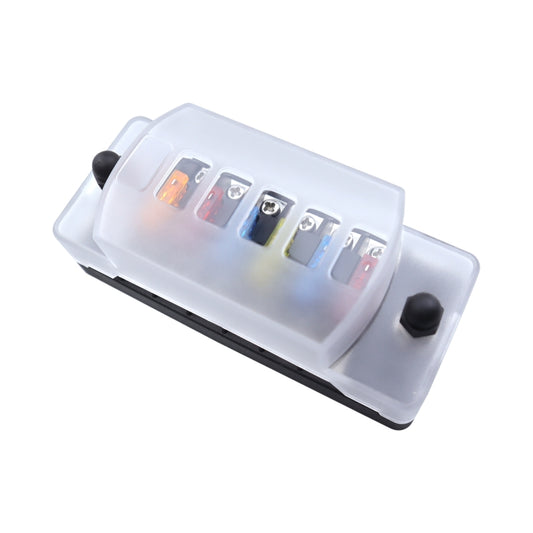 CP-4041 Vertical 6 Way Fuse Block with Fuses and Terminals by buy2fix