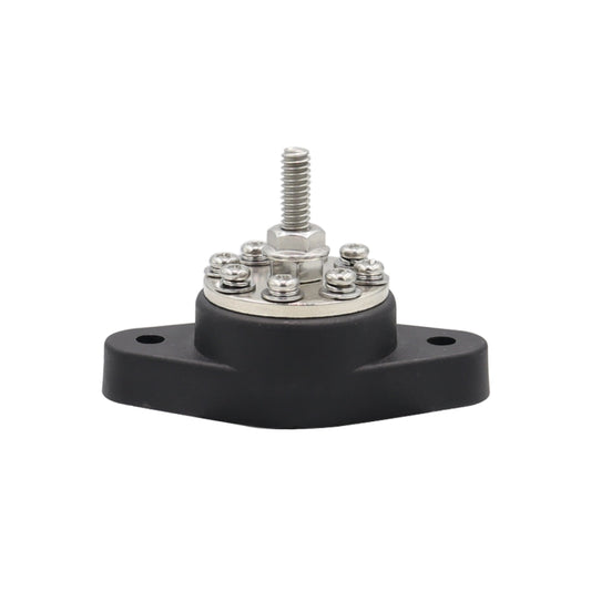 5/16 inch M8 RV Yacht 8-way Terminal Stud with 2pcs M5x20 Screws(Black) by buy2fix