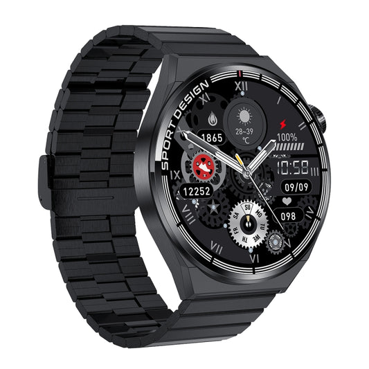 HDT MAX 1.60 inch Black Dial Bamboo Steel Band IP68 Waterproof Smart Watch Support Bluetooth Call(Black) by buy2fix