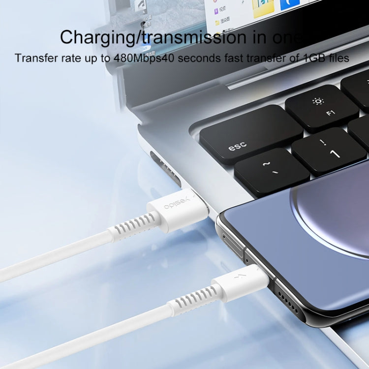 Yesido CA120M 2A USB to Micro USB Fast Charging Data Cable, Length:1m by Yesido