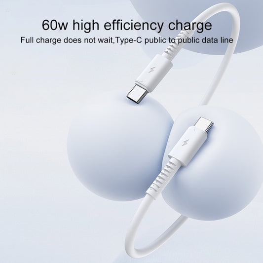 Yesido CA154 PD 60W USB-C / Type-C to USB-C / Type-C Charging Data Cable, Length: 1m(White) by Yesido