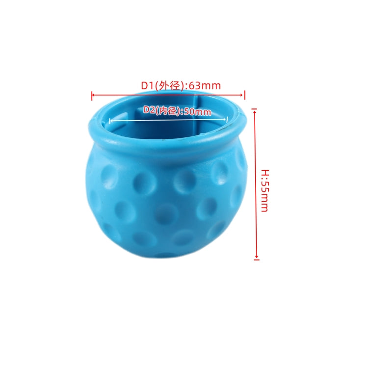 Universal 50mm Automatic Tow Bar Ball Cap Trailer Soft Rubber Protective Cap(Blue) by buy2fix