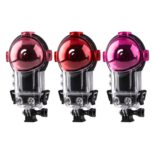 For Insta360 X3 Housing Diving Color Lens Filter(Purple) by buy2fix