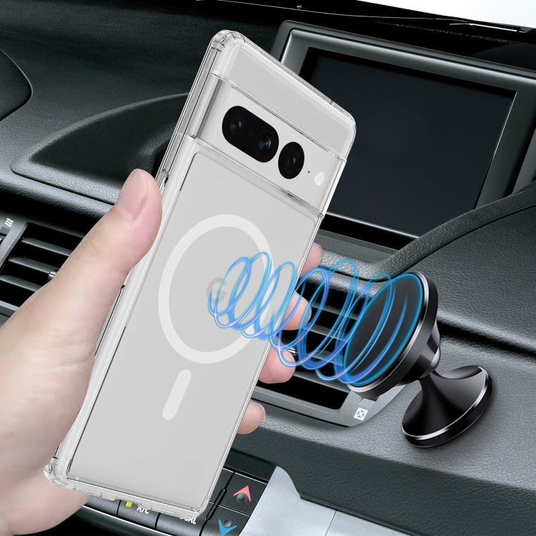 For Google Pixel 7 Pro MagSafe Clear Acrylic PC Hybrid TPU Phone Case(Transparent) by buy2fix