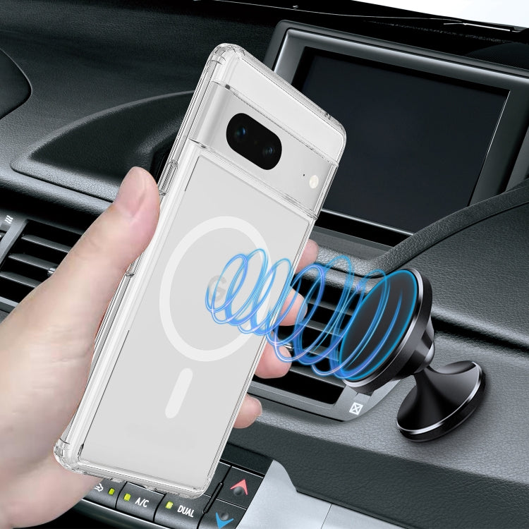 For Google Pixel 7 MagSafe Clear Acrylic PC Hybrid TPU Phone Case(Transparent) by buy2fix