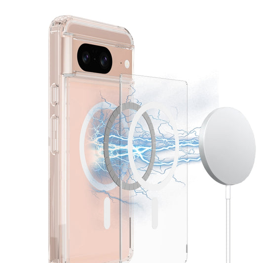 For Google Pixel 8 Pro MagSafe Clear Acrylic PC Hybrid TPU Phone Case(Transparent) by buy2fix