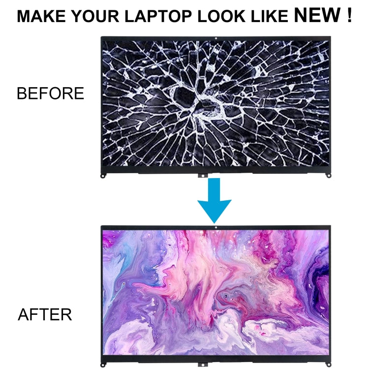 For Lenovo ideapad Flex 5-15IIL05 FHD LCD Screen Digitizer Full Assembly with Frame by buy2fix