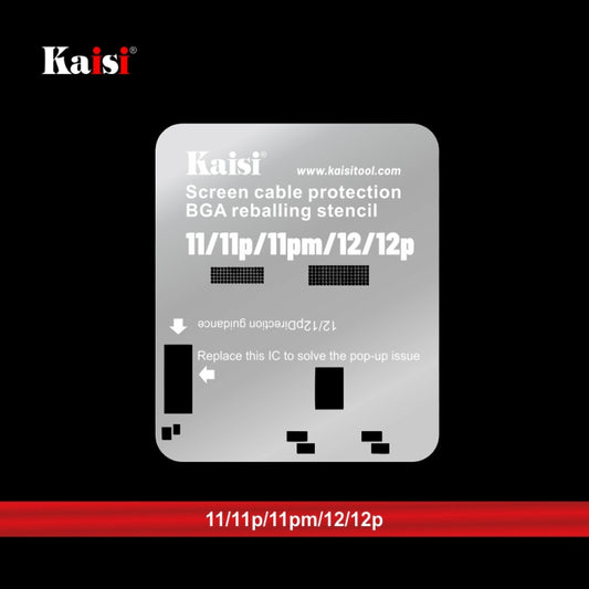 Kaisi LCD Screen IC BGA Reballing Stencil for iPhone 11 to 14 Pro Max by Kaisi