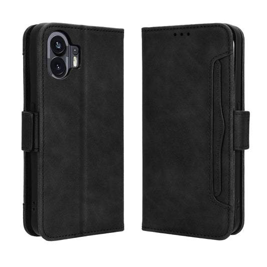 For Nothing Phone 2 Skin Feel Calf Texture Card Slots Leather Phone Case(Black) by buy2fix