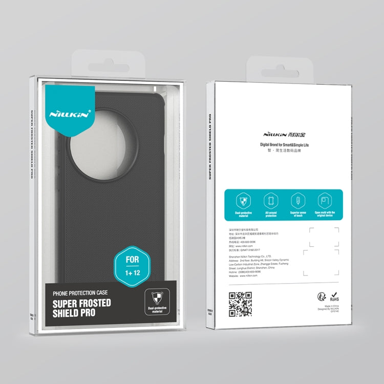 For OnePlus 12 NILLKIN Frosted Shield Pro PC + TPU Phone Case(Black) by NILLKIN