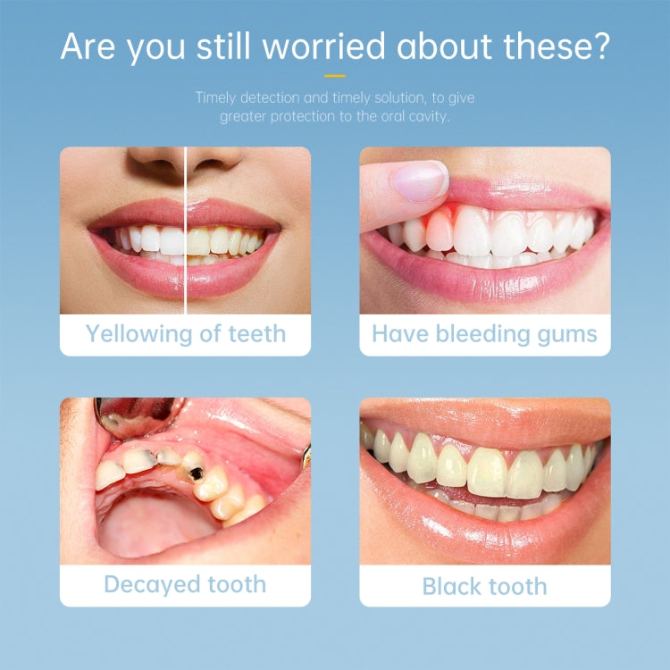 AN109 8LEDs 3.0MP 2 in 1 Visible Oral Endoscope(Purple) by buy2fix