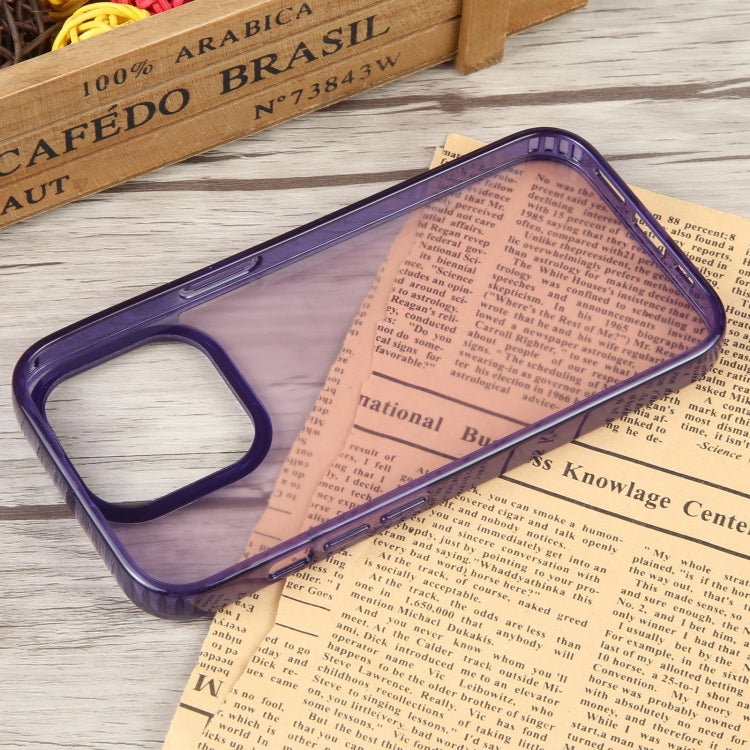 For iPhone 15 Pro GEBEI Acrylic Phone Case(Purple) by GEBEI
