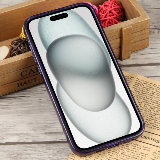 For iPhone 15 Plus GEBEI Acrylic Phone Case(Purple) by GEBEI