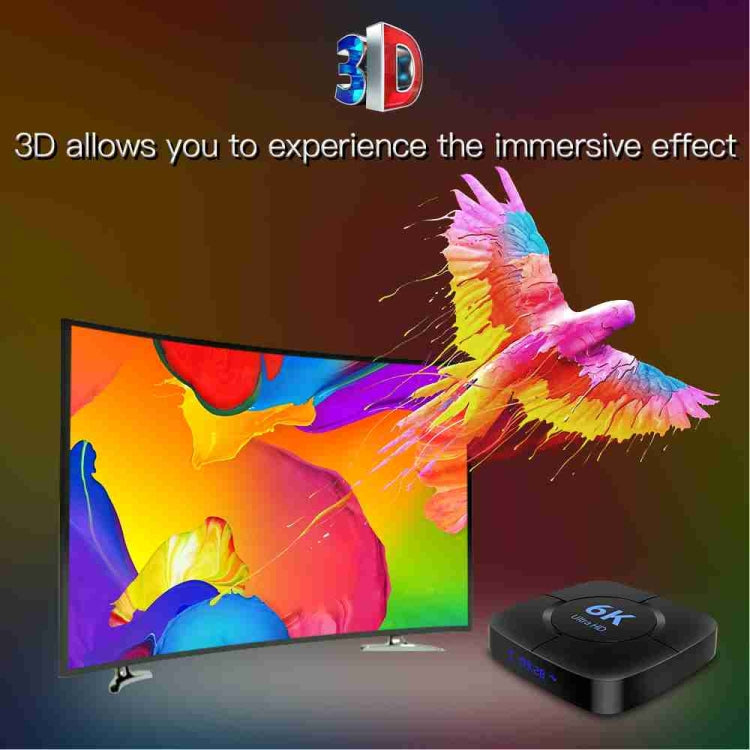 6K Ultra HD Android 12.0 Smart TV Box with Remote Control, 4GB+64GB, Allwinner H616 1.5GHZ Quad-Core(US Plug) by buy2fix