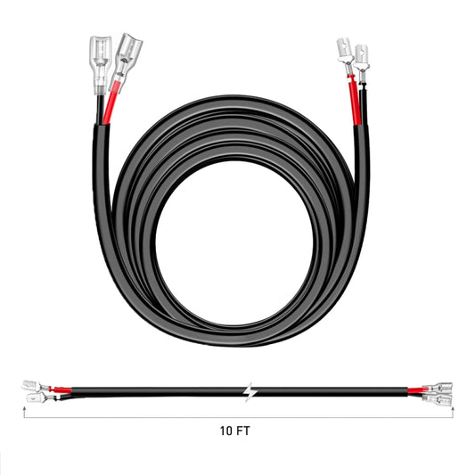 2pcs 16AWG For LED Lights / Off-Road Lights Car Wiring Harness Extension Cable Kit by buy2fix