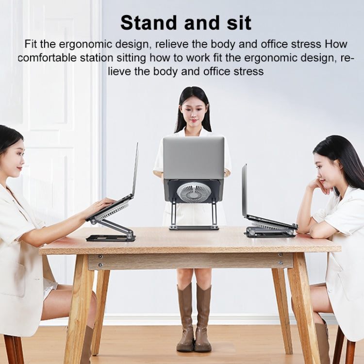 Lenovo Thinkplus Desktop Laptop Cooling Holder L40(Silver) by Lenovo