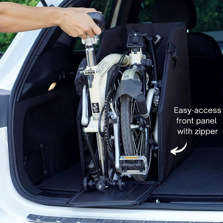 Oxford Cloth Car Trunk Folding Bicycle Storage Box without Dust Cover(Black) by buy2fix