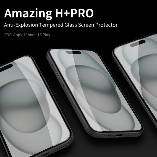 For iPhone 15 Plus NILLKIN H+Pro 0.2mm 9H Explosion-proof Tempered Glass Film by NILLKIN