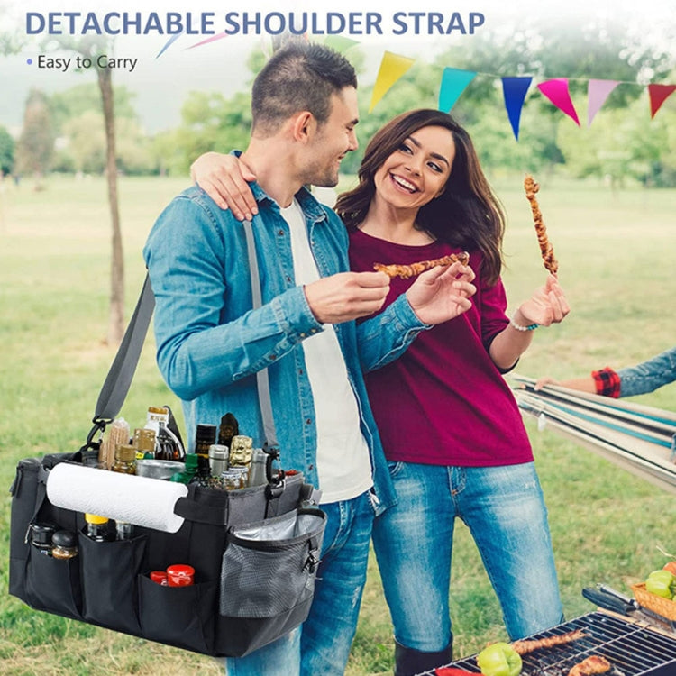 Large Foldable and Portable Outdoor Car Camping Picnic Storage Bag(Black) by buy2fix