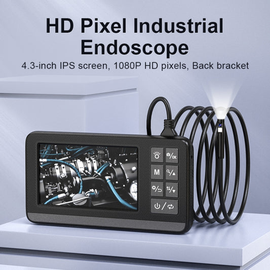 P005 8mm Dual Lenses Industrial Pipeline Endoscope with 4.3 inch HD Screen, Spec:3m Tube by buy2fix
