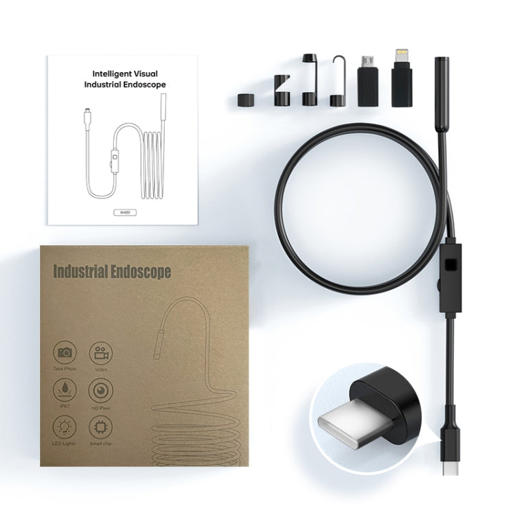 YP105 8mm Lenses 2MP HD Industry Endoscope Support Mobile Phone Direct Connection, Length:3m by buy2fix