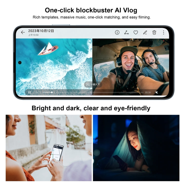 Honor Play 50 Plus, 12GB+256GB, 6.8 inch MagicOS 7.2 Dimensity 6020 Octa Core up to 2.2GHz, Network: 5G, OTG, Not Support Google Play(Silver) by HONOR