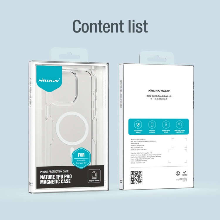 For iPhone 15 Pro Max NILLKIN Ultra Clear Magsafe PC + TPU Phone Case(Transparent) by NILLKIN