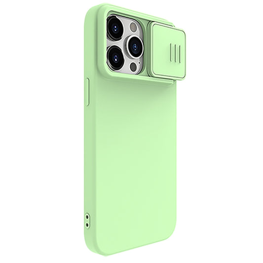 For iPhone 15 Pro NILLKIN CamShield MagSafe Liquid Silicone Phone Case(Green) by NILLKIN