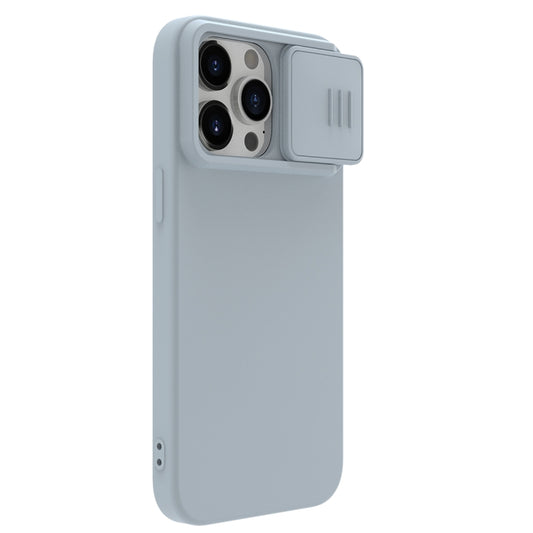 For iPhone 15 Pro NILLKIN CamShield Liquid Silicone Phone Case(Grey) by NILLKIN