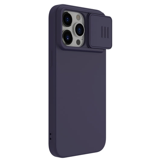 For iPhone 15 Pro NILLKIN CamShield Liquid Silicone Phone Case(Deep Purple) by NILLKIN