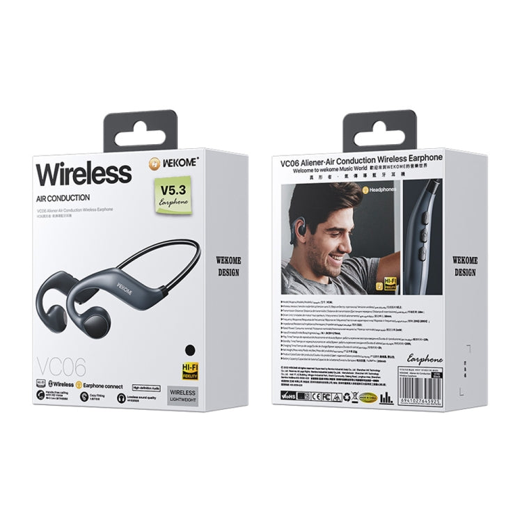 WK VC06 Alien Air Conduction Bluetooth Earphone(White) by WK