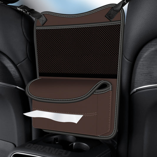 3054 Napa Texture Leather Car Center Console Storage Bag(Brown) by buy2fix
