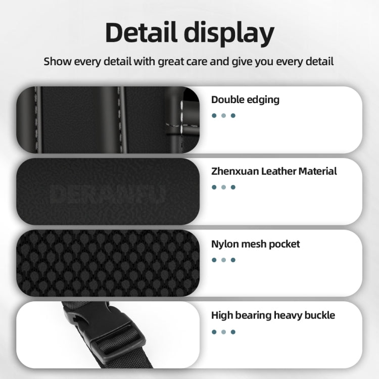 3054 Napa Texture Leather Car Center Console Storage Bag(Black) by buy2fix