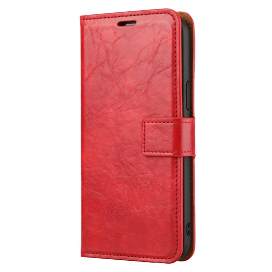 For iPhone 15 Pro Max Crazy Horse Texture Detachable Horizontal Flip PU Case(Red) by buy2fix