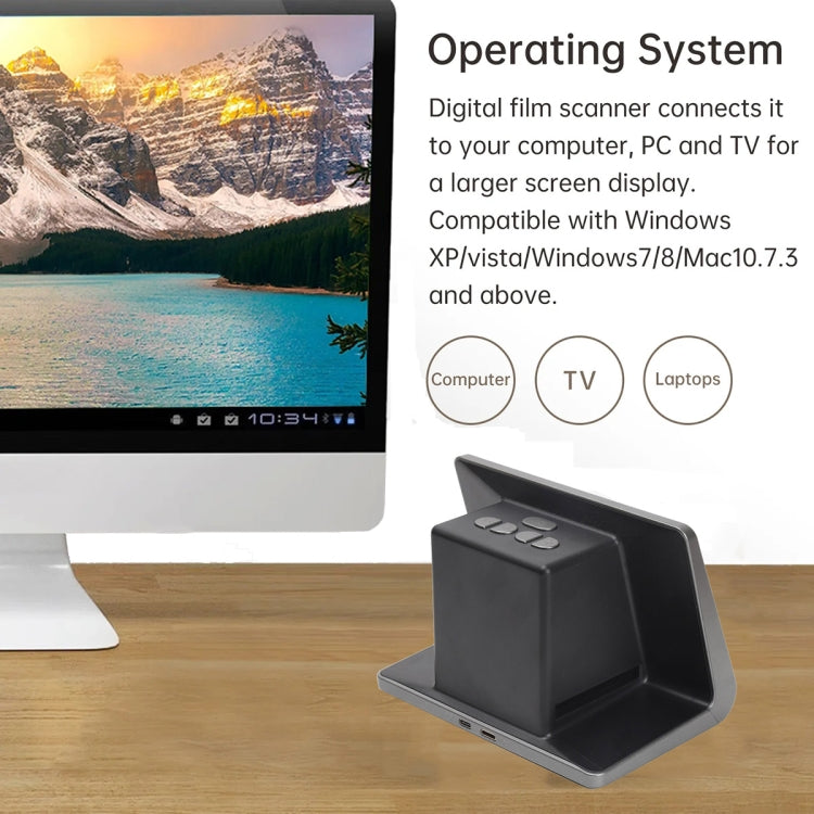 Tonivent TON172 22 Mega Pixels 7 inch HD Screen Film Scanner(AU Plug) by buy2fix