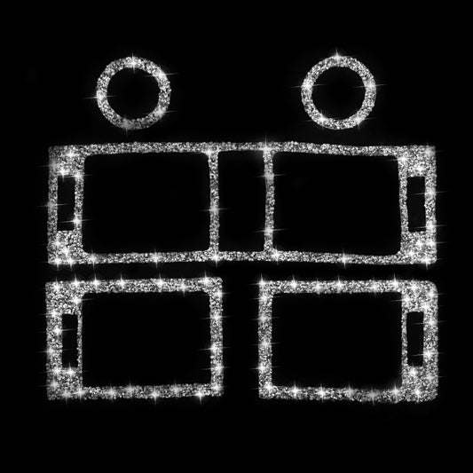 For Mercedes-Benz C-class W204 2007-2010 Car Instrument + Middle + Side Air Outlet Diamond Decorative Sticker, Left and Right Drive by buy2fix