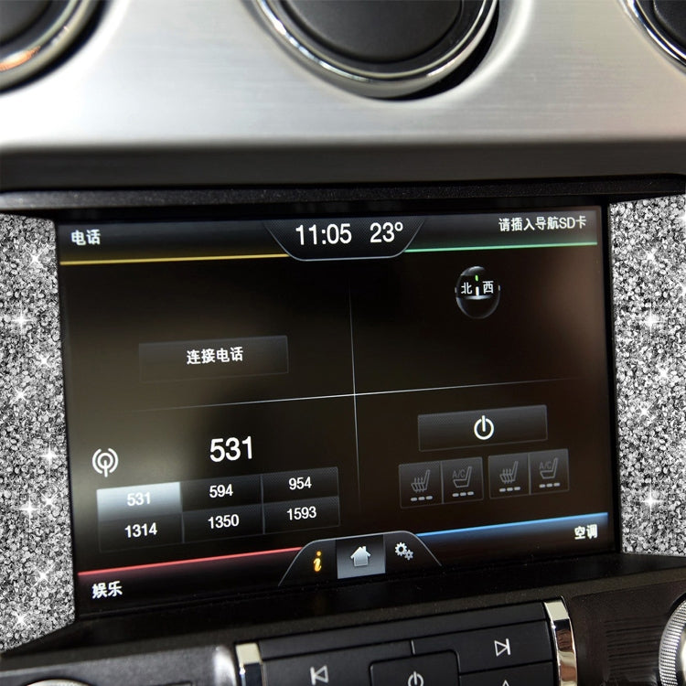 For Ford Mustang 2015-2020 Car Central Control Diamond Decoration Sticker, Left and Right Drive by buy2fix