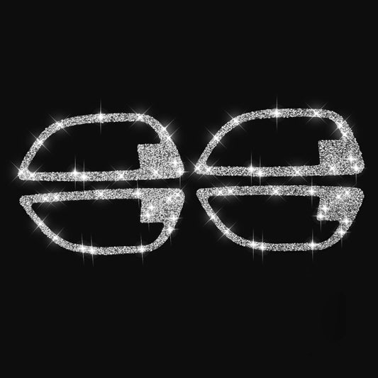 For BMW F10 5 Series 2011-2017 Car Door Handle Frame Diamond Decorative Sticker, Left and Right Drive by buy2fix