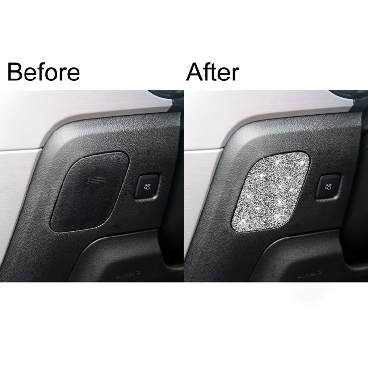 For Ford Mustang 2015-2020 Car Driver Seat Storage Box Diamond Decoration Sticker, Left Drive by buy2fix