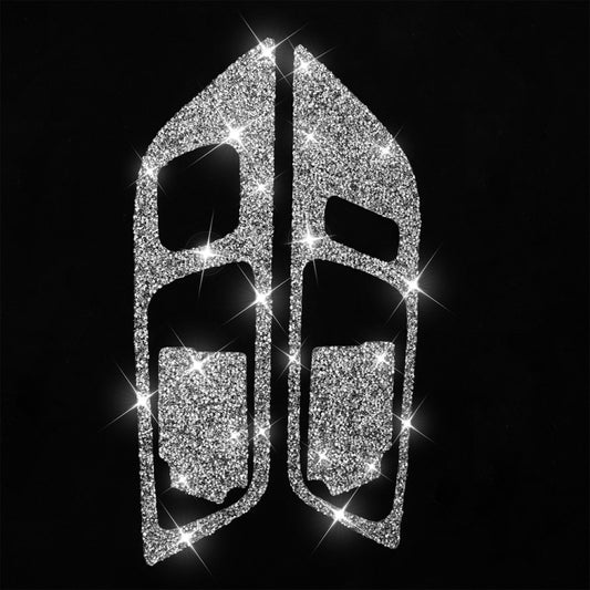 For Ford Mustang 2015-2020 4pcs Car Door Inner Handle Panel Diamond Decoration Sticker, Left Drive by buy2fix