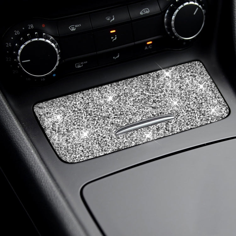 For Mercedes-Benz GLA 2015-2018 Car Central Control Storage Box Panel Diamond Decoration Sticker, Left and Right Drive by buy2fix