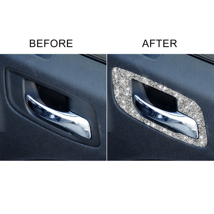 For Dodge Charger 2011-2014 Car Door Handle B Diamond Decorative Sticker, Left-hand Drive by buy2fix