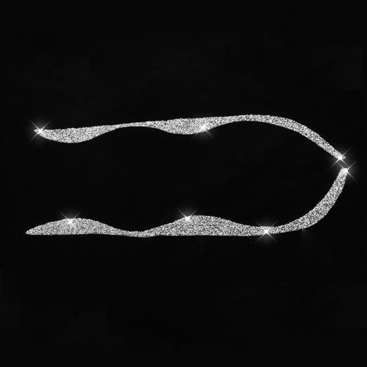 For BMW Series 3 E46 1999-2004 Car Light Eyebrow Soft Style Diamond Decoration Sticker, Left and Right Drive by buy2fix