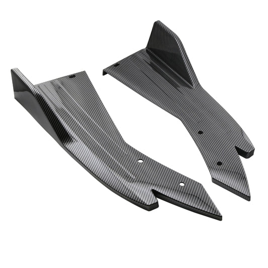 Car Universal Rear Corner Cover Rear Bumper Protective Corner Rear Lip Rear Shovel(Carbon Fiber) by buy2fix