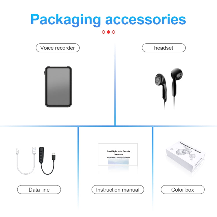 JNN Q75 Magnetic Smart Voice Recorder, Memory:64GB(Black) by JNN